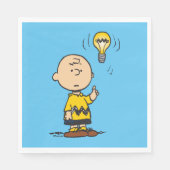 Peanuts | Het gloeilampidee van Charlie Brown Servet (Voorkant)