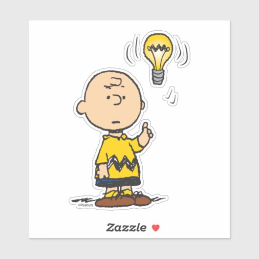 Peanuts | Het gloeilampidee van Charlie Brown Sticker (Vel)