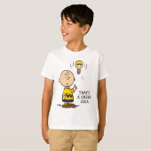 Peanuts | Het gloeilampidee van Charlie Brown T-shirt (Voorkant volledig)