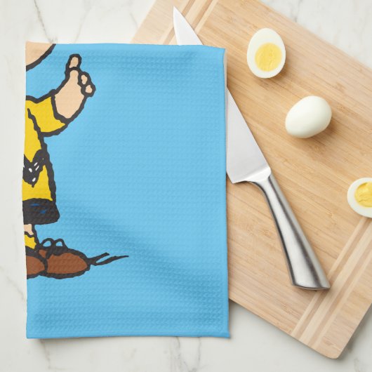 Peanuts | Het gloeilampidee van Charlie Brown Theedoek (Quarter Fold)