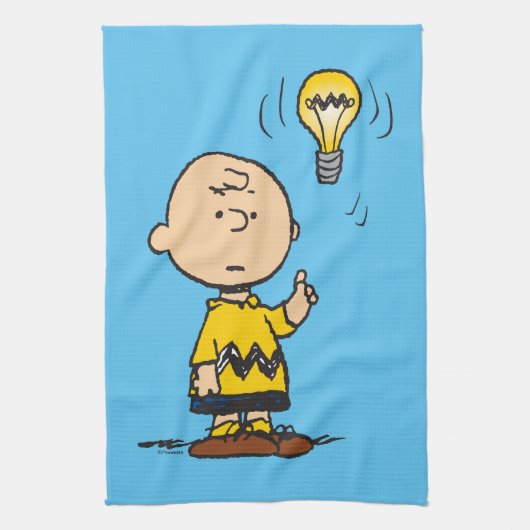 Peanuts | Het gloeilampidee van Charlie Brown Theedoek (Verticaal)