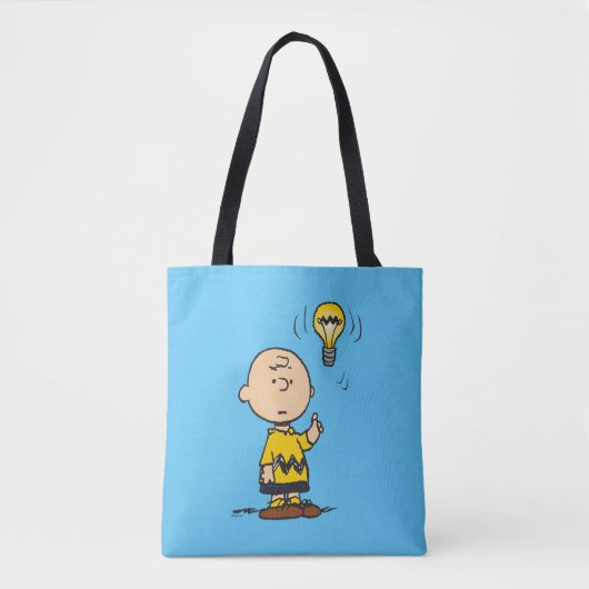 Peanuts | Het gloeilampidee van Charlie Brown Tote Bag (Voorkant)