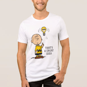 Peanuts   Het gloeilampidee van Charlie Brown Tri-Blend Shirt
