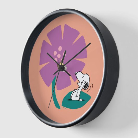 Peanuts | Het illustreren van Natuur Paarse Bloem (Hoek)