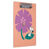 Peanuts | Het illustreren van Natuur Paarse Bloem Klembord (Rechts)