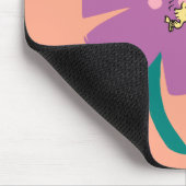 Peanuts | Het illustreren van Natuur Paarse Bloem Muismat (Hoek)