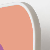 Peanuts | Het illustreren van Natuur Paarse Bloem Pickleball Paddle (Links Detail)