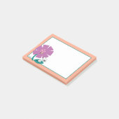 Peanuts | Het illustreren van Natuur Paarse Bloem Post-it® Notes (Schuin)