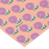 Peanuts | Het illustreren van Natuur Paarse Bloem Tafelkleed (Gekanteld)
