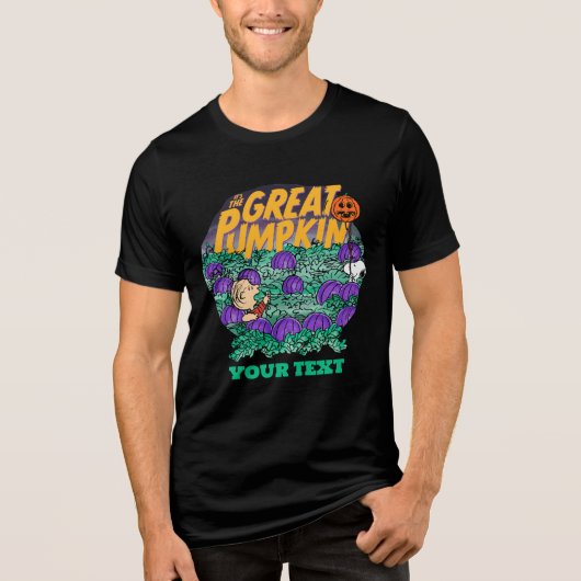 Peanuts | Het is de Grote Pompoen Tri-Blend Shirt (Voorkant)