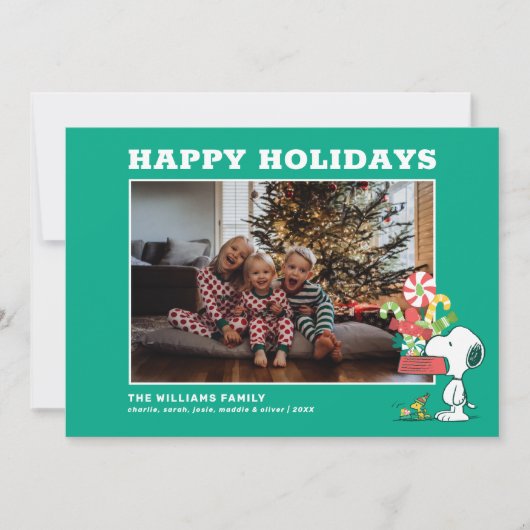 Peanuts | Hoe meer zielen hoe meer vreugd Feestdagenkaart (Voorkant)