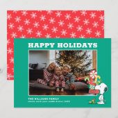 Peanuts | Hoe meer zielen hoe meer vreugd Feestdagenkaart (Voorkant / Achterkant)