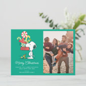 Peanuts | Hoe meer zielen hoe meer vreugd Feestdagenkaart (Staand voorkant)