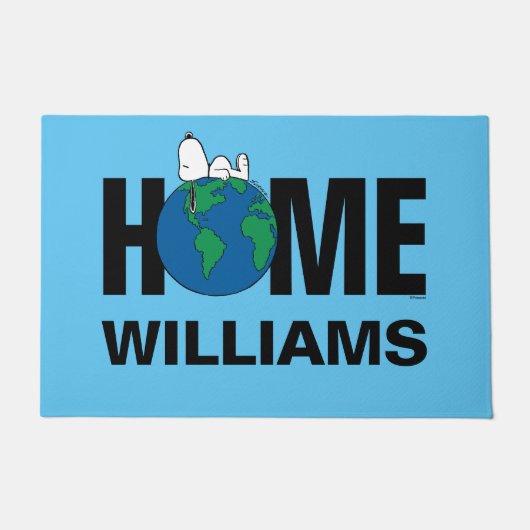 Peanuts | Houd het schoon Houd het Groen Gepersona Deurmat (Voorkant)