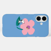 Peanuts | Illustratie Natuur roze bloem Case-Mate iPhone Case (Achterkant (horizontaal))