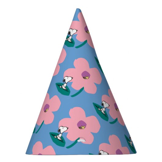 Peanuts | Illustratie Natuur roze bloem Feesthoedjes (Rechts)