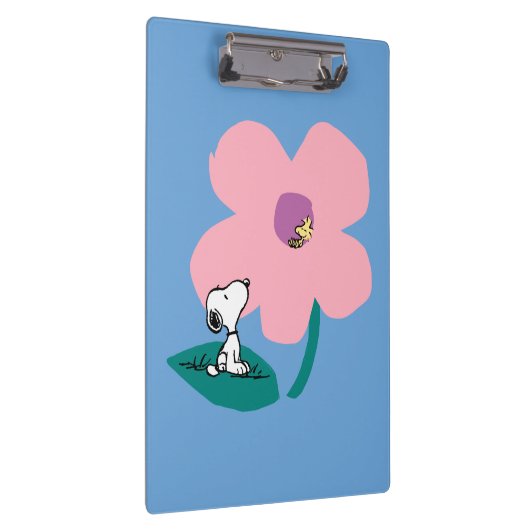 Peanuts | Illustratie Natuur roze bloem Klembord (Rechts)