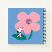 Peanuts | Illustratie Natuur roze bloem Notitieboek (Achterkant)