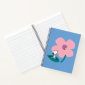Peanuts | Illustratie Natuur roze bloem Notitieboek (Binnen)