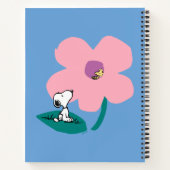 Peanuts | Illustratie Natuur roze bloem Notitieboek (Achterkant)
