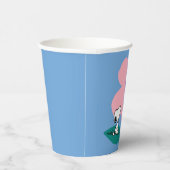 Peanuts | Illustratie Natuur roze bloem Papieren Bekers (Rechts)