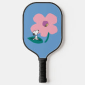 Peanuts | Illustratie Natuur roze bloem Pickleball Paddle (Voorkant)