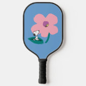 Peanuts | Illustratie Natuur roze bloem Pickleball Paddle (Achterkant)