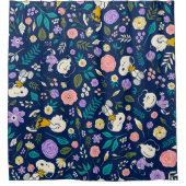 Peanuts In Bloom Pattern Douchegordijn (Voorkant)