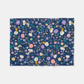 Peanuts In Bloom Pattern Fleece Deken (Voorkant (Horizontaal))