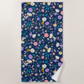 Peanuts In Bloom Pattern Strandlaken (Voorkant)