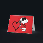 Peanuts | Joe Cool Valentijnsdag Feestdagen Kaart<br><div class="desc">Bekijk deze leuke Peanuts Valentijnsdag kaart met Snoopy. Personaliseer met je bericht en foto.</div>