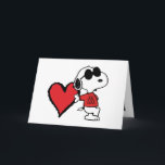 Peanuts | Joe Cool Valentijnsdag Feestdagen Kaart<br><div class="desc">Bekijk deze leuke Peanuts Valentijnsdagkaart met Snoopy. Personaliseer met je bericht en foto.</div>