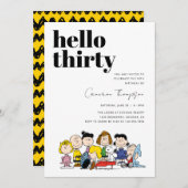 Peanuts karakters - 30ste verjaardag kaart (Voorkant / Achterkant)