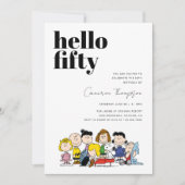 Peanuts karakters - 50ste verjaardag kaart (Voorkant)