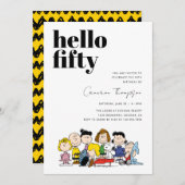 Peanuts karakters - 50ste verjaardag kaart (Voorkant / Achterkant)