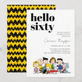 Peanuts karakters - 60ste verjaardag kaart (Voorkant / Achterkant)