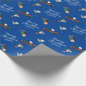 Peanuts | Kerst cadeauverpakking patroon Cadeaupapier (Hoek)