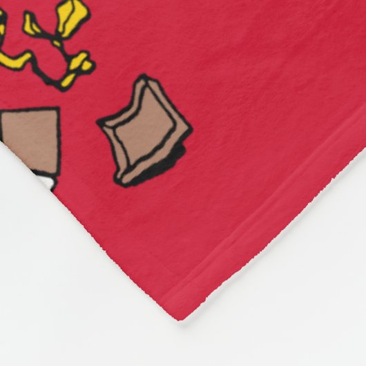 Peanuts | Kerst cadeauverpakking patroon Fleece Deken (Hoek)
