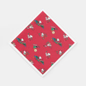 Peanuts | Kerst cadeauverpakking patroon Servet (Hoek)