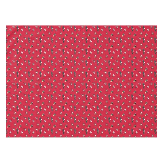 Peanuts | Kerst cadeauverpakking patroon Tafelkleed (Voorkant (Horizontaal))