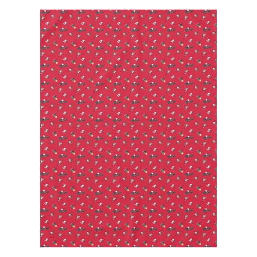 Peanuts | Kerst cadeauverpakking patroon Tafelkleed (Voorkant)