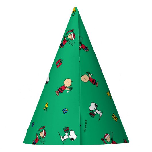 Peanuts | Kerstcadeau Giving Pattern Feesthoedjes (Achterkant)