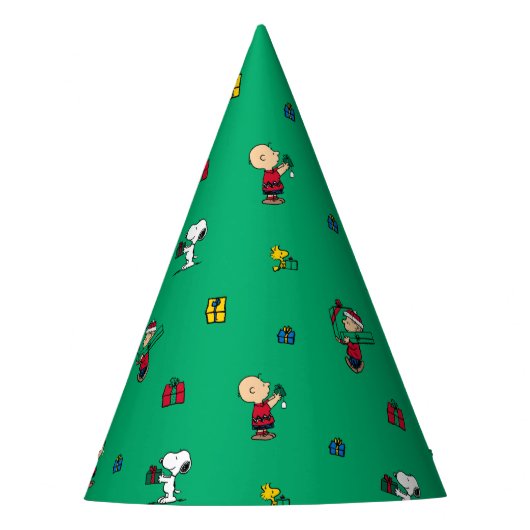 Peanuts | Kerstcadeau Giving Pattern Feesthoedjes (Voorkant)