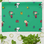 Peanuts | Kerstcadeau Giving Pattern Theedoek (Gevouwen)