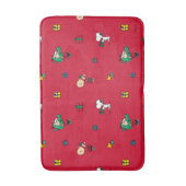 Peanuts | Kerstcadeau Giving Red Badmat (Voorkant Verticaal)