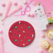 Peanuts | Kerstcadeau Giving Red Papieren Bordje (Feest)