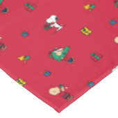 Peanuts | Kerstcadeau Giving Red Tafelkleed (Gekanteld)