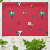 Peanuts | Kerstcadeau Giving Red Theedoek (Gevouwen)