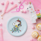 Peanuts | Kerstliefde en Lichten Papieren Bordje (Feest)