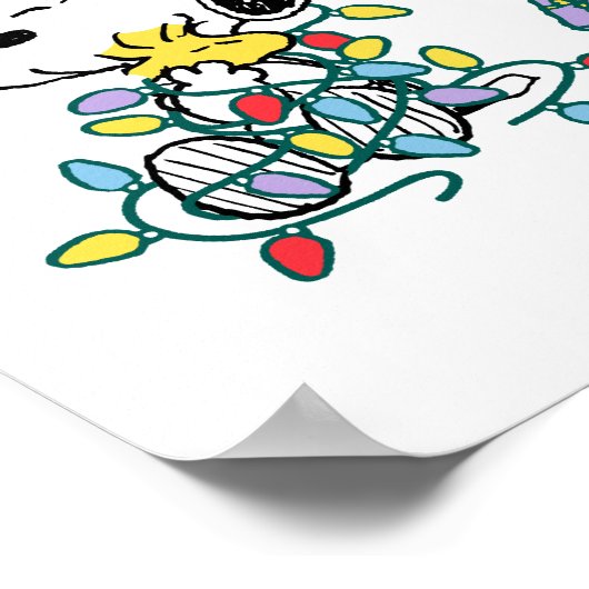 Peanuts | Kerstliefde en Lichten Poster (Hoek)